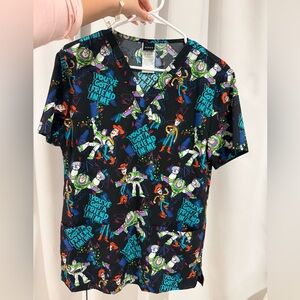 Cherokee Tooniforms Disney Scrub Top, Toy Story: Size XS Unisex